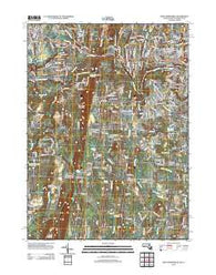 West Springfield Massachusetts Historical topographic map, 1:24000 scale, 7.5 X 7.5 Minute, Year 2012