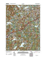 Westford Massachusetts Historical topographic map, 1:24000 scale, 7.5 X 7.5 Minute, Year 2012