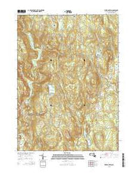 Westhampton Massachusetts Current topographic map, 1:24000 scale, 7.5 X 7.5 Minute, Year 2015