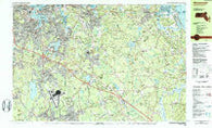 Weymouth Massachusetts Historical topographic map, 1:25000 scale, 7.5 X 15 Minute, Year 1984