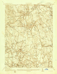 Whitman Massachusetts Historical topographic map, 1:24000 scale, 7.5 X 7.5 Minute, Year 1936