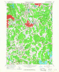 Whitman Massachusetts Historical topographic map, 1:24000 scale, 7.5 X 7.5 Minute, Year 1962