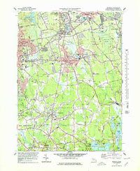 Whitman Massachusetts Historical topographic map, 1:25000 scale, 7.5 X 7.5 Minute, Year 1977