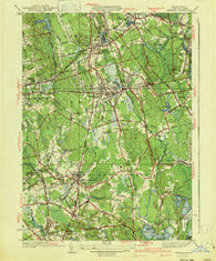 Whitman Massachusetts Historical topographic map, 1:31680 scale, 7.5 X 7.5 Minute, Year 1941