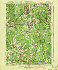 Whitman Massachusetts Historical topographic map, 1:31680 scale, 7.5 X 7.5 Minute, Year 1941