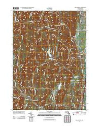 Williamsburg Massachusetts Historical topographic map, 1:24000 scale, 7.5 X 7.5 Minute, Year 2012