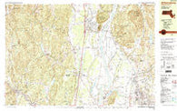 Williamsburg Massachusetts Historical topographic map, 1:25000 scale, 7.5 X 15 Minute, Year 1990