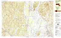 Williamsburg Massachusetts Historical topographic map, 1:25000 scale, 7.5 X 15 Minute, Year 1990