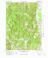 Williamsburg Massachusetts Historical topographic map, 1:25000 scale, 7.5 X 7.5 Minute, Year 1964