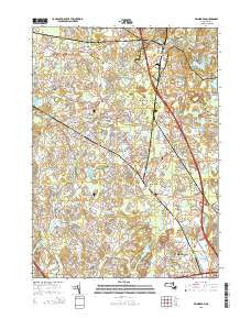Wilmington Massachusetts Current topographic map, 1:24000 scale, 7.5 X 7.5 Minute, Year 2015