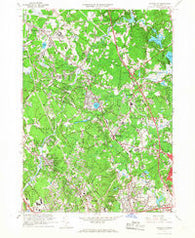 Wilmington Massachusetts Historical topographic map, 1:24000 scale, 7.5 X 7.5 Minute, Year 1965