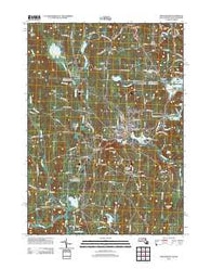 Winchendon Massachusetts Historical topographic map, 1:24000 scale, 7.5 X 7.5 Minute, Year 2012