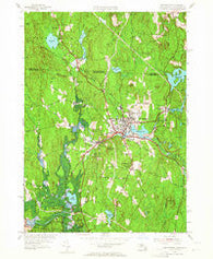 Winchendon Massachusetts Historical topographic map, 1:24000 scale, 7.5 X 7.5 Minute, Year 1954
