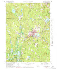 Winchendon Massachusetts Historical topographic map, 1:24000 scale, 7.5 X 7.5 Minute, Year 1971