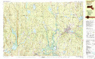 Winchendon Massachusetts Historical topographic map, 1:25000 scale, 7.5 X 15 Minute, Year 1988
