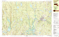 Winchendon Massachusetts Historical topographic map, 1:25000 scale, 7.5 X 15 Minute, Year 1988
