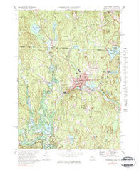 Winchendon Massachusetts Historical topographic map, 1:25000 scale, 7.5 X 7.5 Minute, Year 1971