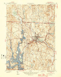 Winchendon Massachusetts Historical topographic map, 1:31680 scale, 7.5 X 7.5 Minute, Year 1946