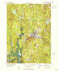 Winchendon Massachusetts Historical topographic map, 1:31680 scale, 7.5 X 7.5 Minute, Year 1954