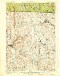 Winchendon Massachusetts Historical topographic map, 1:62500 scale, 15 X 15 Minute, Year 1935