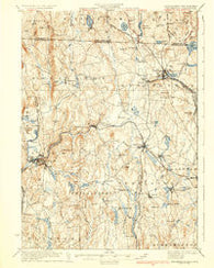 Winchendon Massachusetts Historical topographic map, 1:62500 scale, 15 X 15 Minute, Year 1935