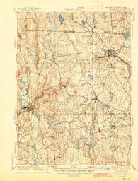 Winchendon Massachusetts Historical topographic map, 1:62500 scale, 15 X 15 Minute, Year 1935