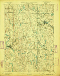 Winchendon Massachusetts Historical topographic map, 1:62500 scale, 15 X 15 Minute, Year 1894