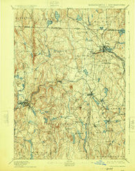 Winchendon Massachusetts Historical topographic map, 1:62500 scale, 15 X 15 Minute, Year 1894