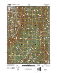 Windsor Massachusetts Historical topographic map, 1:24000 scale, 7.5 X 7.5 Minute, Year 2012