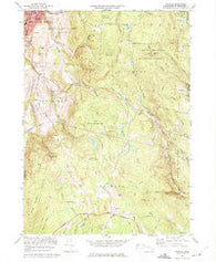 Windsor Massachusetts Historical topographic map, 1:24000 scale, 7.5 X 7.5 Minute, Year 1973