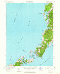 Woods Hole Massachusetts Historical topographic map, 1:24000 scale, 7.5 X 7.5 Minute, Year 1953