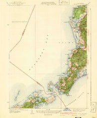 Woods Hole Massachusetts Historical topographic map, 1:31680 scale, 7.5 X 7.5 Minute, Year 1941