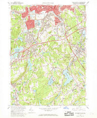 Worcester South Massachusetts Historical topographic map, 1:24000 scale, 7.5 X 7.5 Minute, Year 1960