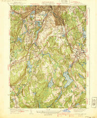 Worcester South Massachusetts Historical topographic map, 1:31680 scale, 7.5 X 7.5 Minute, Year 1939