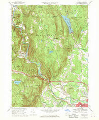 Woronoco Massachusetts Historical topographic map, 1:24000 scale, 7.5 X 7.5 Minute, Year 1967