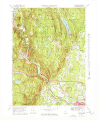 Woronoco Massachusetts Historical topographic map, 1:25000 scale, 7.5 X 7.5 Minute, Year 1967