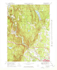 Woronoco Massachusetts Historical topographic map, 1:25000 scale, 7.5 X 7.5 Minute, Year 1967