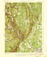 Woronoco Massachusetts Historical topographic map, 1:31680 scale, 7.5 X 7.5 Minute, Year 1942
