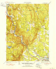 Woronoco Massachusetts Historical topographic map, 1:31680 scale, 7.5 X 7.5 Minute, Year 1951