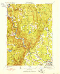 Woronoco Massachusetts Historical topographic map, 1:31680 scale, 7.5 X 7.5 Minute, Year 1951