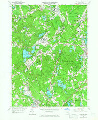 Wrentham Massachusetts Historical topographic map, 1:24000 scale, 7.5 X 7.5 Minute, Year 1964