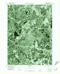 Wrentham Massachusetts Historical topographic map, 1:25000 scale, 7.5 X 7.5 Minute, Year 1977