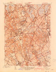 Wrentham Massachusetts Historical topographic map, 1:31680 scale, 7.5 X 7.5 Minute, Year 1940