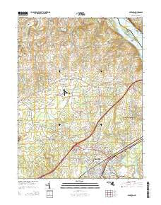 Aberdeen Maryland Historical topographic map, 1:24000 scale, 7.5 X 7.5 Minute, Year 2014