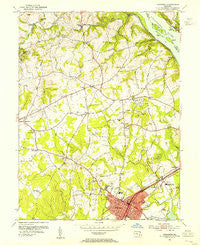 Aberdeen Maryland Historical topographic map, 1:24000 scale, 7.5 X 7.5 Minute, Year 1953
