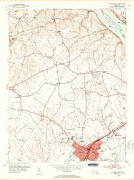 Aberdeen Maryland Historical topographic map, 1:24000 scale, 7.5 X 7.5 Minute, Year 1953