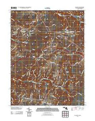 Accident Maryland Historical topographic map, 1:24000 scale, 7.5 X 7.5 Minute, Year 2011