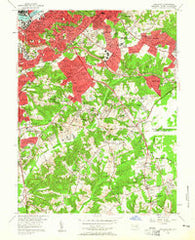 Anacostia District of Columbia Historical topographic map, 1:24000 scale, 7.5 X 7.5 Minute, Year 1956