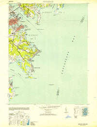 Annapolis Maryland Historical topographic map, 1:24000 scale, 7.5 X 7.5 Minute, Year 1953