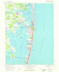 Assawoman Bay Maryland Historical topographic map, 1:24000 scale, 7.5 X 7.5 Minute, Year 1967
